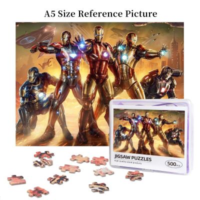 Iron Man (8) Wooden Jigsaw Puzzle 500 Pieces Educational Toy Painting Art Decor Decompression toys 500pcs