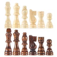 Wood Chessmen 2.2inch King Figures Chess Board Game Wooden Chess Pieces Tournament Staunton Pawns Backgammon Pieces Kids Gift