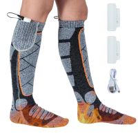 【cw】 Heating Socks 2200mah Thermal Men Cold Foot Warmer With 3 Levels Climbing Hiking Hunting ！