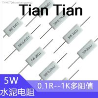 ♧卍❀ 10pcs 5W 5 Cement Resistor Power Resistance 0.47 4.7 47 470 R Ohm 4K7 47K 0.47R 4R7 47R 470R