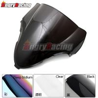 รถจักรยานยนต์กระจกหน้ารถกระจกหน้ารถ Double Bubble สำหรับ Suzuki GSXR1300 GSX1300R GSX 1300 R Hayabusa 1999. 2007