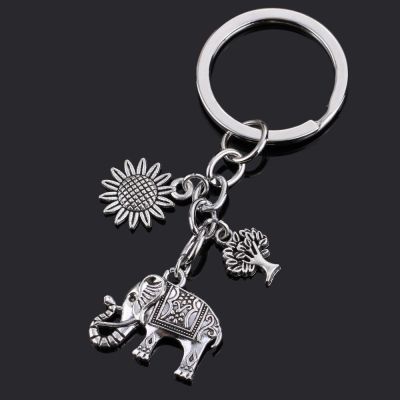 Love Bag Elephant Women Keychain Sun Beautiful Mood Pendant Friends Gift Car Men Women Key Chain Jewelry Original Gift Key Chains