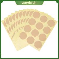 ZOWBRSH 60/120pcs การออกแบบ DIY ตกแต่งเค้ก ความคิดสร้างสรรค์ กาวในตัว สติ๊กเกอร์ฉลาก ซีลบรรจุภัณฑ์ แท็กเปล่า กระดาษเหนียว