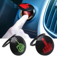 Start Button Protective Cover Decorative Car Engine Ignition Button Protector Cover Universal Car Interior Decoration for SUVs Trucks Minivans adaptable