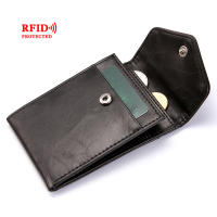 Creative Mens Wallet Ultra-Thin Buckle Leather Card Bag Fashion Coin Purse Card Holder Mens Id Bag