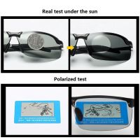 Photochromic Sunglasses Men Polarized Driving Chameleon Glasses Male Change Color Sun Glasses Day Night Vision Drivers Eyewear