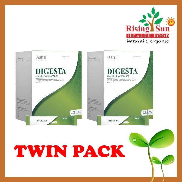 ASH II DIGESTA for Digestive Health (1.4g x 20 sachets) Twin Pack Lazada