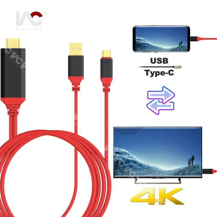 USB C to HDMI Cable, Type C to HDMI Cable Phone to TV Mirroring 1080P
