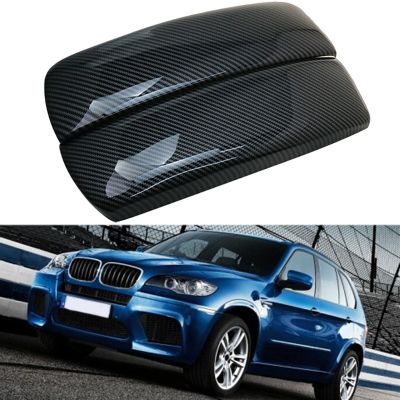 Carbon Fiber Car Storage Box Panel Cover Armrest Box Panel for -BMW X5 X6 E70 E71 Center Console Decoration Stickers