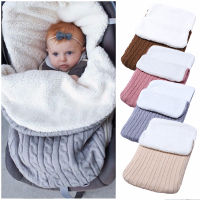 Newborn Blanket Swaddle Wrap Knit Cocoon Warm Thicken Baby Sleeping Bags Bedding Photography Accessories Infant Stroller Blanket