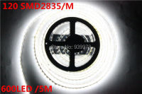 12V 24V 5M 2835 SMD 120ledm 600Leds White Warm White Neutral white Flexible LED Strip Waterproof more brighter than 3528 strip