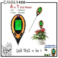 Soil test 4 in 1 ดิจิตอลดินความชื้น Meter PH Meter อุณหภูมิแสงแดดทดสอบ ที่วัดค่าดิน Tester Cannadude420