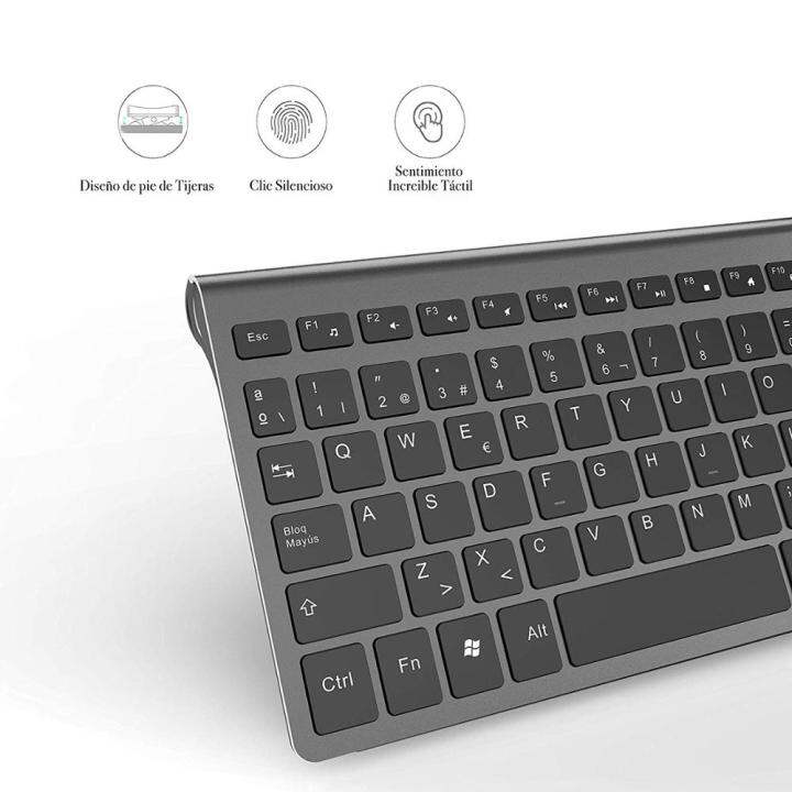 spanish-keyboard-wireless-keyboard-and-mouse-set-ergonomic-scissor-design-keys-compact-and-portable-with-small-numeric-keyboard