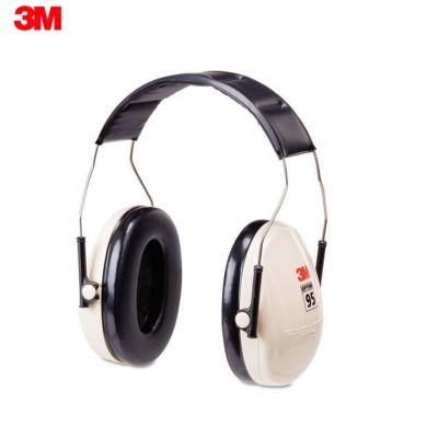 3M H6A/V สีขาว-พับไม่ได้ ครอบหูลดเสียง 95 PELTOR Optime Earmuffs Over-the-Head 3M OPTIME 95 (H6A/V) EAR MUFF