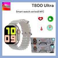 2023 T800 Ultra สมาร์ทวอท์ช Ultra Series8 NFC Smartwatch ผู้ชายผู้หญิงบลูทูธโทรกันน้ำชาร์จไร้สายสร้อยข้อมือฟิตเนส