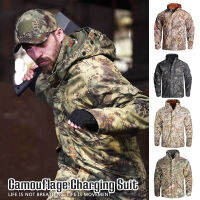 Camo Charge Men S Tactical Coat Warm Waterproof Winter Plush Jacket Outdoor New Camouflage แคมป์ปิ้งอุปกรณ์เดินป่า