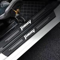 【YF】 4 Pieces Original for Jimny JB23 JB33 JB43 JB64 JB74 2021 2020 2019 2018 2017 2016 - 2001 Door Sill Carbon Stickers