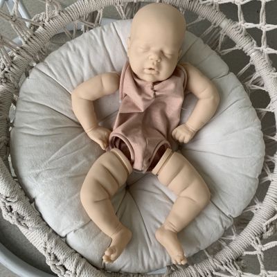 22inch Bebe Reborn Doll Kit Alexis Sleeping Baby Girl Unpainted DIY Doll Parts Reborn Baby Toys for Children Kits Reborn Doll