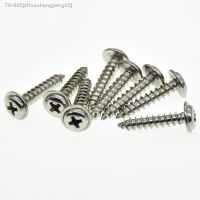 ✙✻✆ 20pcs/Lot 304 stainless steel self-tapping screws M1.4 M1.7 M2 M3 M4 Cross round head PWA pan head with pad screw