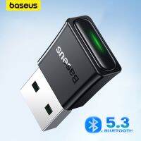 อะแดปเตอร์5.3บลูทูธ USB Baseus สำหรับพีซี Win11/10/8ตัวรับสัญญาณ WiFi ดองเกิลเครื่องรับส่งสัญญาณ1 BT สำหรับคีย์บอร์ดเมาส์ไร้สาย