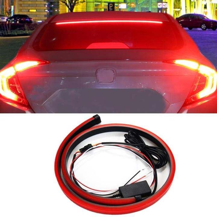 12v Car Led Strip Brake Lights 100cm Rear Tail Warning Stop Lamp Flow Waterproof Single Mode 3484