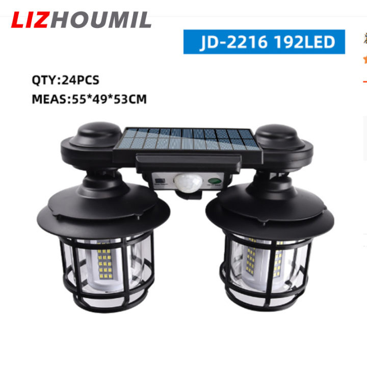 lizhoumil-โคมไฟติดผนังไฟแสงอาทิตย์แอลอีดีกลางแจ้ง50w-3-6v-พร้อมรีโมทคอนโทรลสำหรับตกแต่งสวนลานสนามหญ้าทางเดินระเบียง