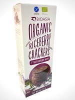 Bioasia Organnic Riceberry Crackers 115g. ( แครกเกอร์ข้าวไรซ์เบอร์รี่ )