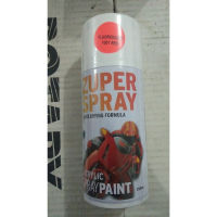 สีสเปรย์ Zuper Spray Fluorescent Red Highlighter 150cc P1001