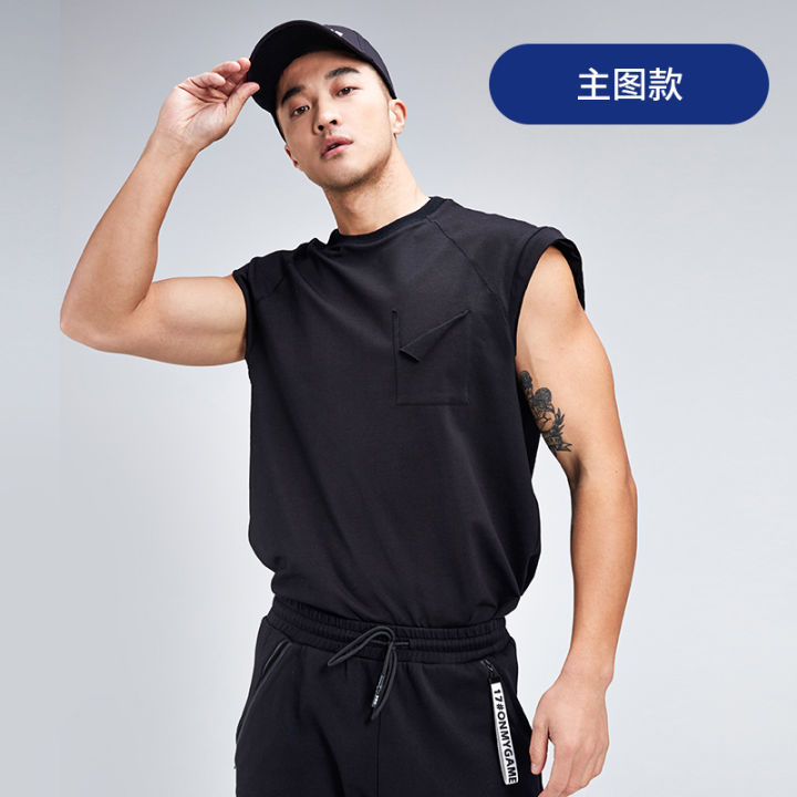 taobao-collection-เสื้อฟิตเนสผู้ชายเสื้อกล้ามออกกำลังกายผชเสื้อยืดแขนสั้นเสื้อกีฬาผชผ้าฝ้ายแท้แห้งเร็วแบรนด์ฮิต-omg