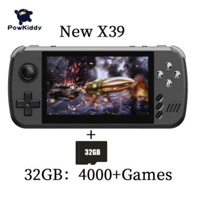 【YP】 POWKIDDY X39 4.3 Inch Handheld Game Console PS1 Video Games Consoles Support TV Out Media