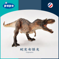 ? Sile Toy Store~ French Papo Snake Hair Female Monster Dragon 55074 Jurassic Dinosaur Gorgon Simulation Model Spot Toy