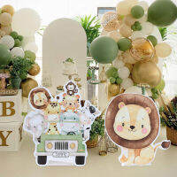 AJungle สัตว์ KT Board Party ฉากหลังเด็กธีมวันเกิดฉากหลังสำหรับถ่ายภาพ Baby Shower ลูกโป่งสัตว์งานแต่งงาน SuppliesM