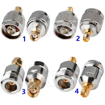 JX 1PCS RP-SMA To N Type Connector RP SMA to N Male Plug & Female Jack RF Coaxial Converter Wire Terminal Straight Electrical Connectors