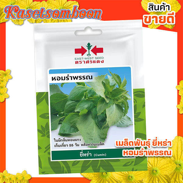 เมล็ดพันธุ์ผัก-เมล็ดยี่หร่า-cumin-seed-บรรจุ-200-เมล็ด-ซอง-ขนาด-10-บาท-ตรา-ศรแดง