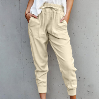 Womens Pants Female Sports Pants For Trousers Ladies Wide Leg Pant Slim-fit Cropped Trousers With Small Feet