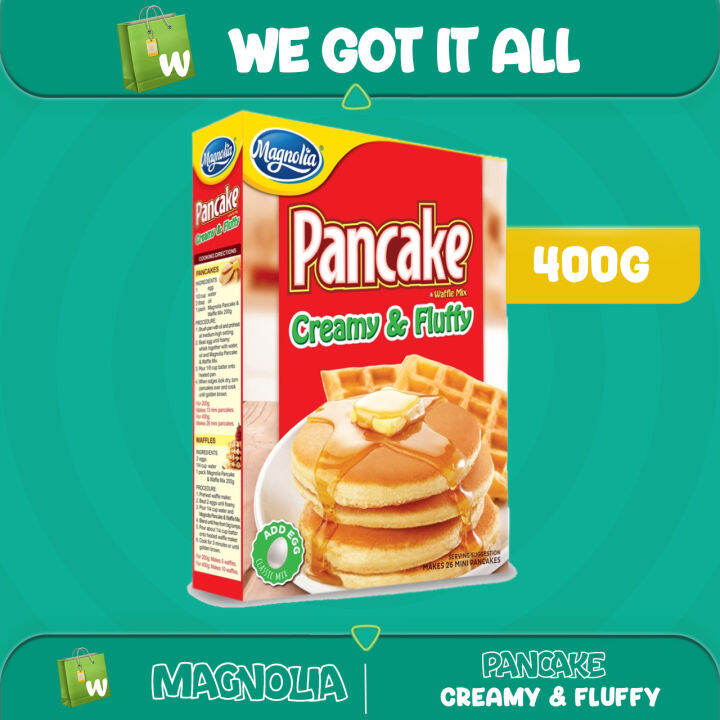 Magnolia Pancake Creamy and Fluppy Waffle Mix 400g Lazada PH