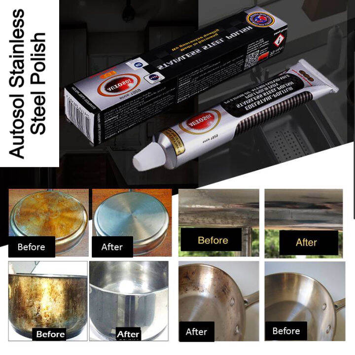 Autosol Stainless Steel / Metal Polish Tube 75mL/3.33oz Suitable For