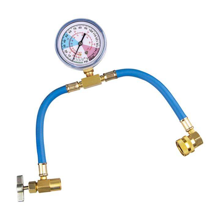 BolehDeals AC R134A Refrigerant Hose Pressure Gauge Kits, AC Charge