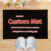 Custom Floor Mat Door Mat Doormat 4 Sizes Customized Printing Flannel Fabric Anti-Slip Kitchen Carpet Bathroom Mats