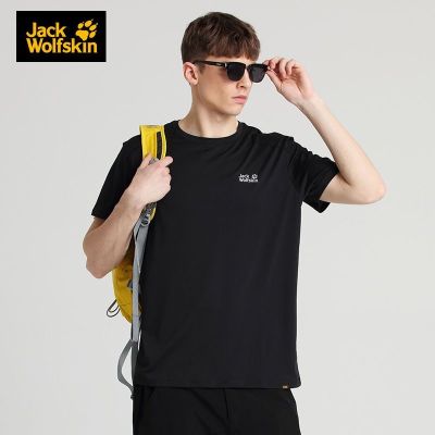 JACK WOLFSKIN Wolf Claw Short-Sleeved Mens 2022 Summer New Running T-Shirt Outdoor Sports Half-Sleeved Casual Round Neck Top 5819132