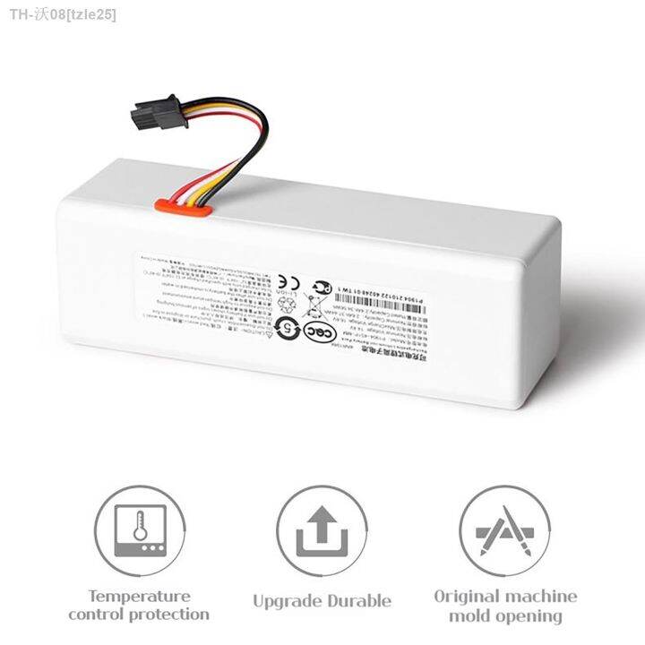 tzle25-14-4v-5600mah-robot-vacuum-cleaner-1c-battery-for-xiaomi-mijia-1c-stytj01zhm-robot-vacuum-mop-cleaner