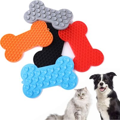 【YF】 Silicone Licking Pad Pet Dog Lick Bath Peanut Butter Slow Eating Feeder Cats Mat Feeding