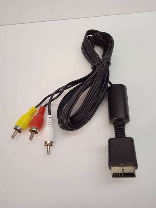 av-cable-playstation2-สายต่อเครื่องเพลทรูกับจอ-ขาว-เหลือง-แดง-ความยาว-1-8-เมตรสายหนา-เส้นใหญ่สัญญานดี-ภาพชัดแข็งแรงทนทาน