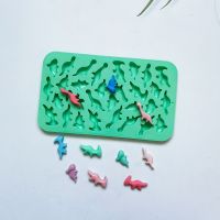 【lz】❉✆❡  Dinossauro-como o molde do silicone dinossauro-como desenhos animados dino chocolate doces fondant ferramentas da decoração do bolo do aniversário