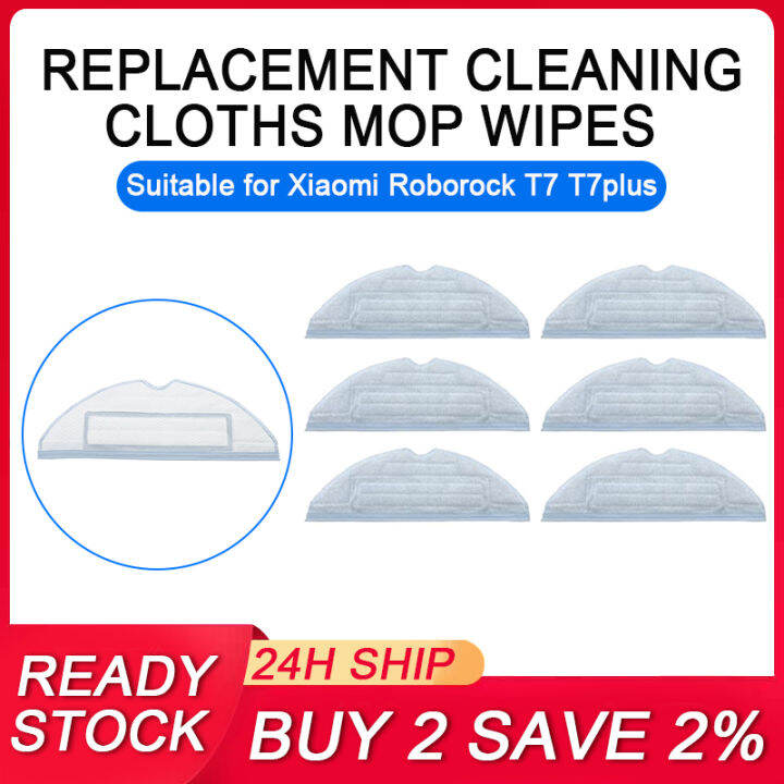 Replacement Mop Cleaning Cloth Accessories for Roborock S7/T7 Plus