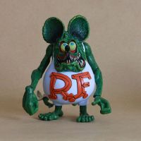 โมเดลฟิกเกอร์ รูป Rat Fink Big " Daddy " Ed Roth ของเล่นสําหรับเด็ก