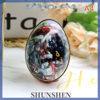 Shen กล่องอีสเตอร์กระป๋องเก็บลูกอม,โหลไข่ดีบุกกล่องของขวัญเก็บคุกกี้