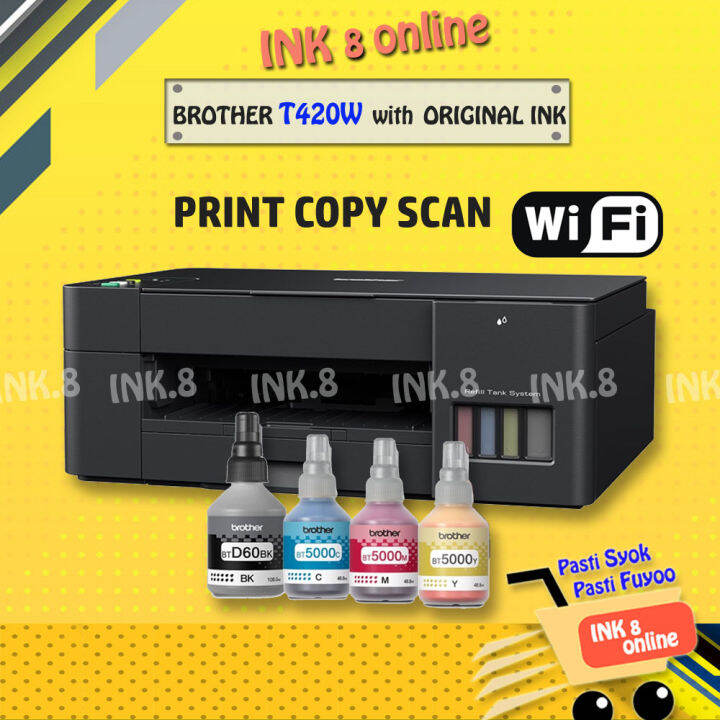 BROTHER DCP T420 WIFI INKTANK PRINTER PRINT COPY SCAN Lazada