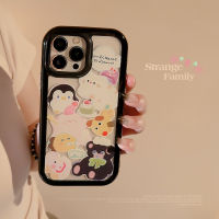 เคสป้องกันโทรศัพท์มือถือ Apple iPhone 14/13/12/11/X/x/xr รูปตัวการ์ตูนสัตว์น่ารักมือถืออะคริลิค13 Pro Max เคสโทรศัพท์มือถือ14 Plus โปร่งใสเรียบง่ายเปลือกแข็ง12 Mini ที่ล้อมรอบด้วยฟิล์มกันตก