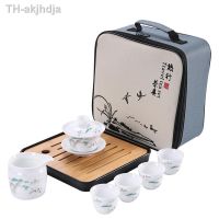 【hot】❡✱ Drinkware Set Chinese Kung Fu Teacup Service Gaiwan Cup Mug of Ceremony